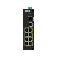 BCS-L-SP08E01G-1SFP(2) Niezarządzalny switch PoE 9-portowy BCS LINE