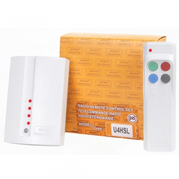 U4HSL Odbiornik 4-kanałowy + pilot 4-przyciskowy o dużym zasięgu