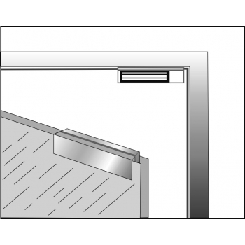 BK-350UL Uchwyt do montażu płytki na drzwiach szklanych