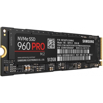 Dysk SSD M.2 2280 512GB Samsung 960 PRO PCIe/NVMe (MZ-V6P512BW)