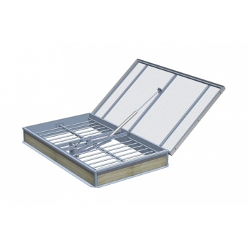 mcr PROLIGHT PLUS Klapa oddymiająca z kratą