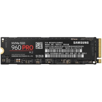 Dysk SSD M.2 2280 512GB Samsung 960 PRO PCIe/NVMe (MZ-V6P512BW)