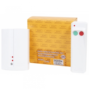 DW200HShet Odbiornik 2-kanałowy + pilot 2-przyciskowy o dużym zasięgu